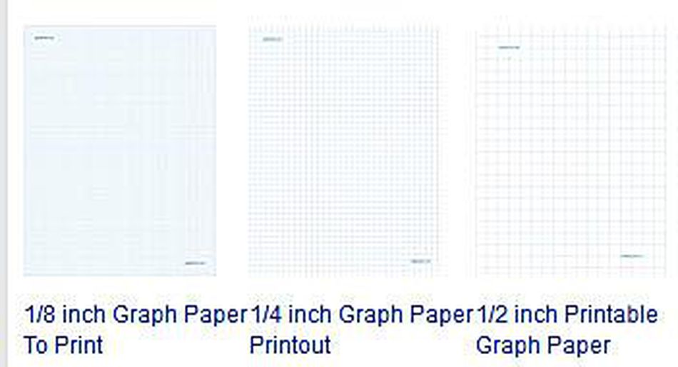 Free Printable Grid Paper | Six styles of quadrille paper.