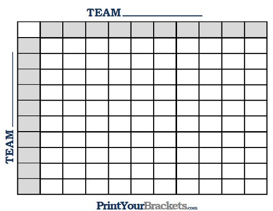 Printable MLB World Series Squares 100 Grid Office Pool MLB