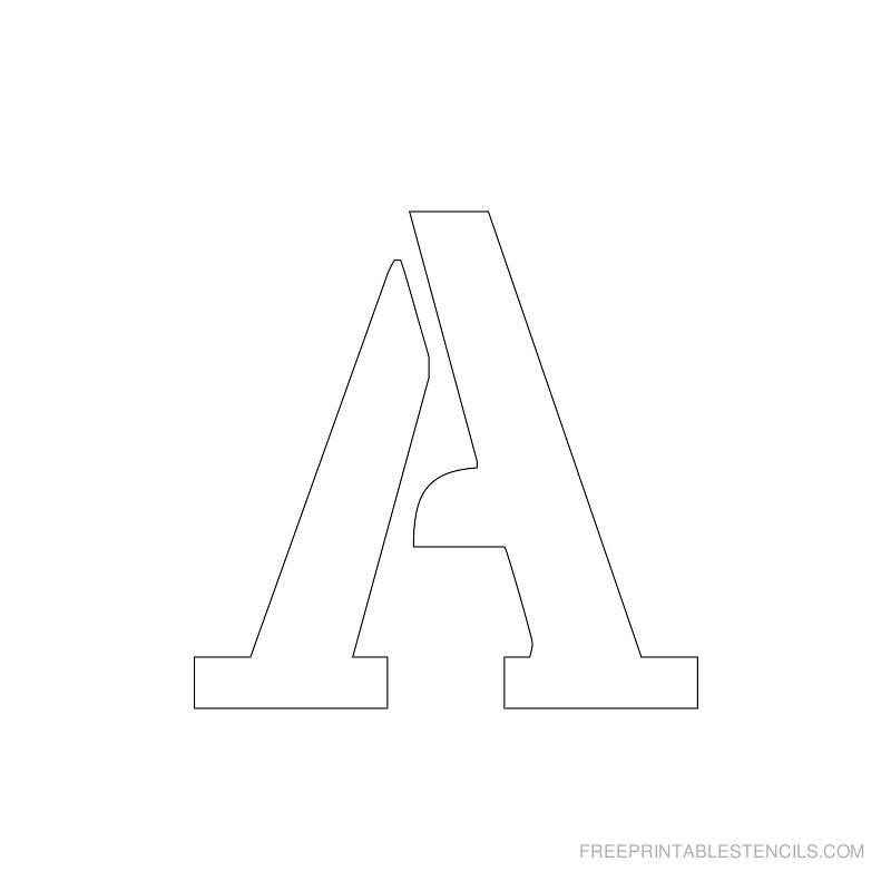 Printable 2 Inch Letter Stencils A Z | Free Printable Stencils