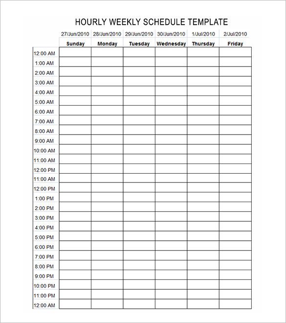 24 Hours Schedule Template – 8+ Free Word, Excel, PDF Format 