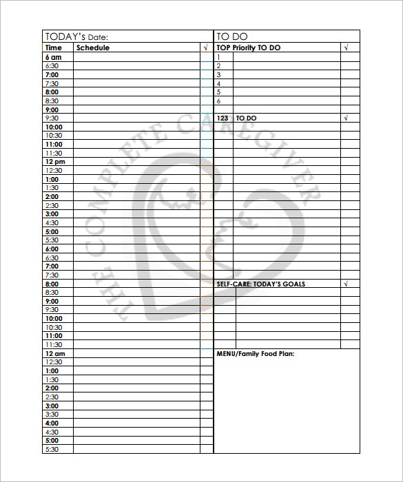 22+ 24 Hours Schedule Templates   PDF, DOC, Excel | Free & Premium 