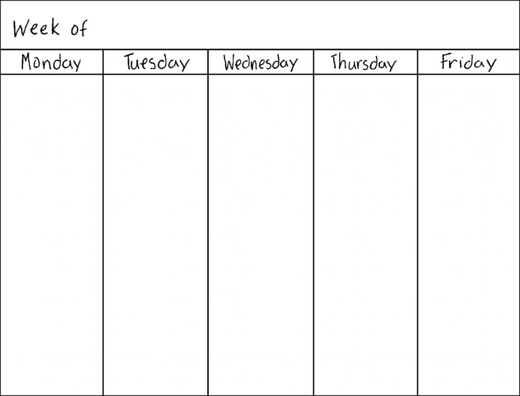 5 Day Weekly Planner Printable – a Short Outline – Planner 