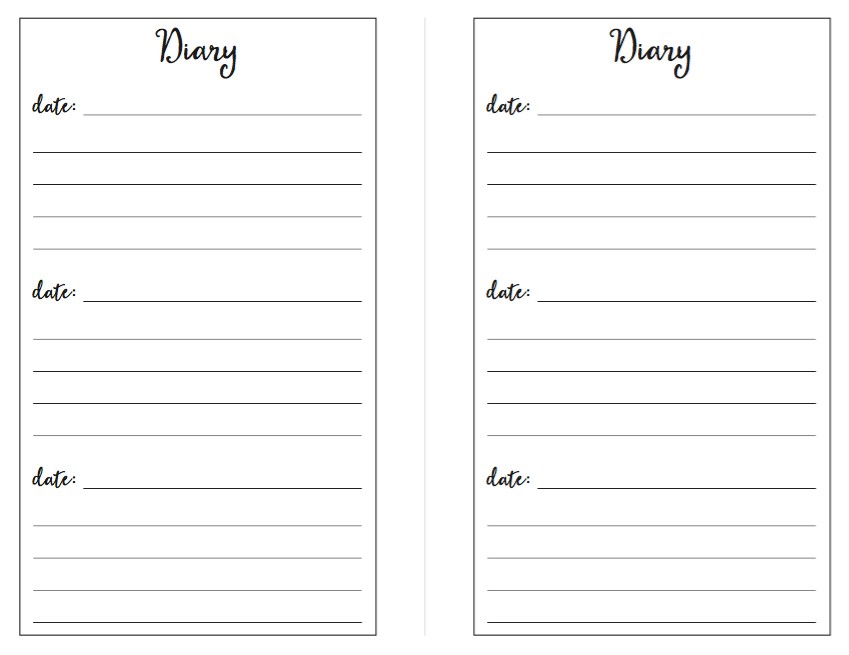 Planner Freebie: How I Keep a Diary + Free A5 Printable Diary 