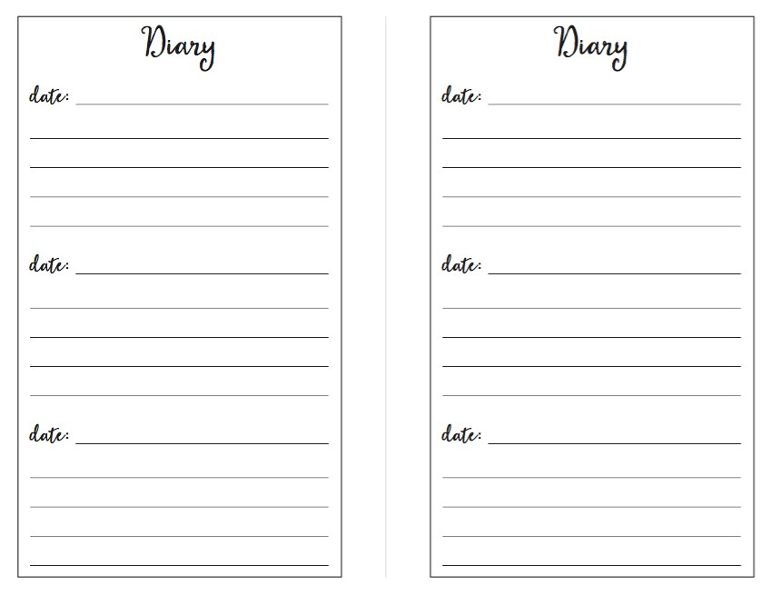 A5 Diary Inserts Printable shop fresh