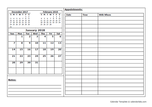 Daily Appointment Sheet