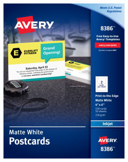 Avery Printable Postcards 4