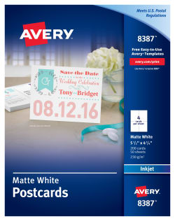 Avery Printable Postcards 4 1/4