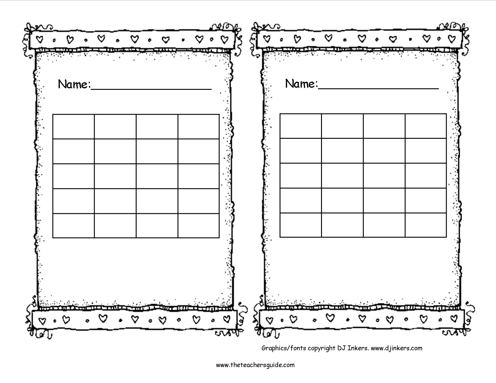 Free Printable Reward and Incentive Charts