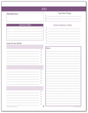 Personal Planner   Free Printables