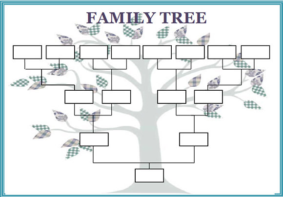 Blank Family Tree Chart Template | Geneology | Pinterest | Blank 