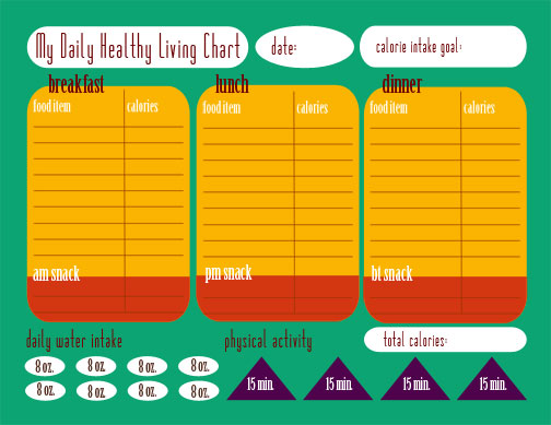 Calorie Counter Sheet Printable Shop Fresh 