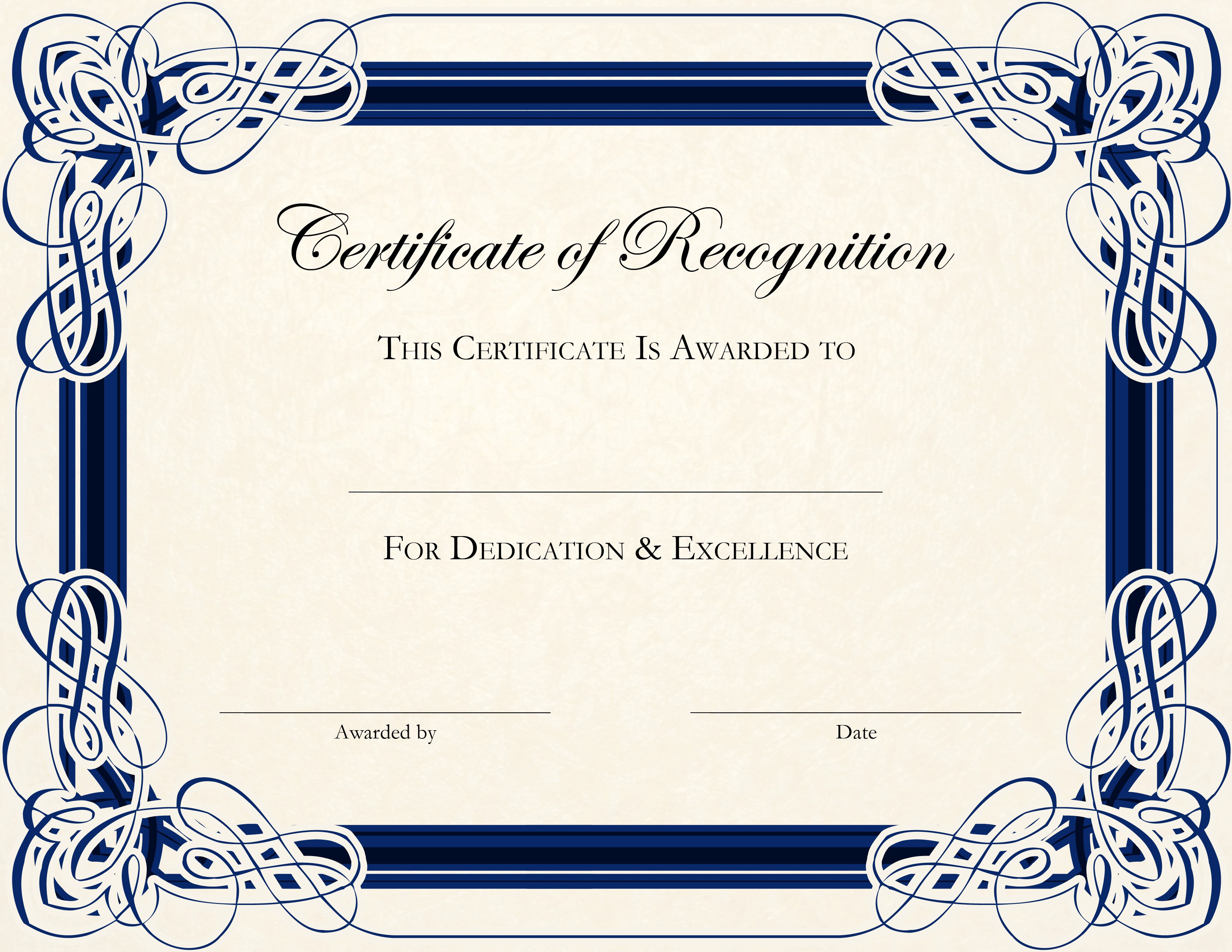 Certificate Template Free Printable   FREE DOWNLOAD