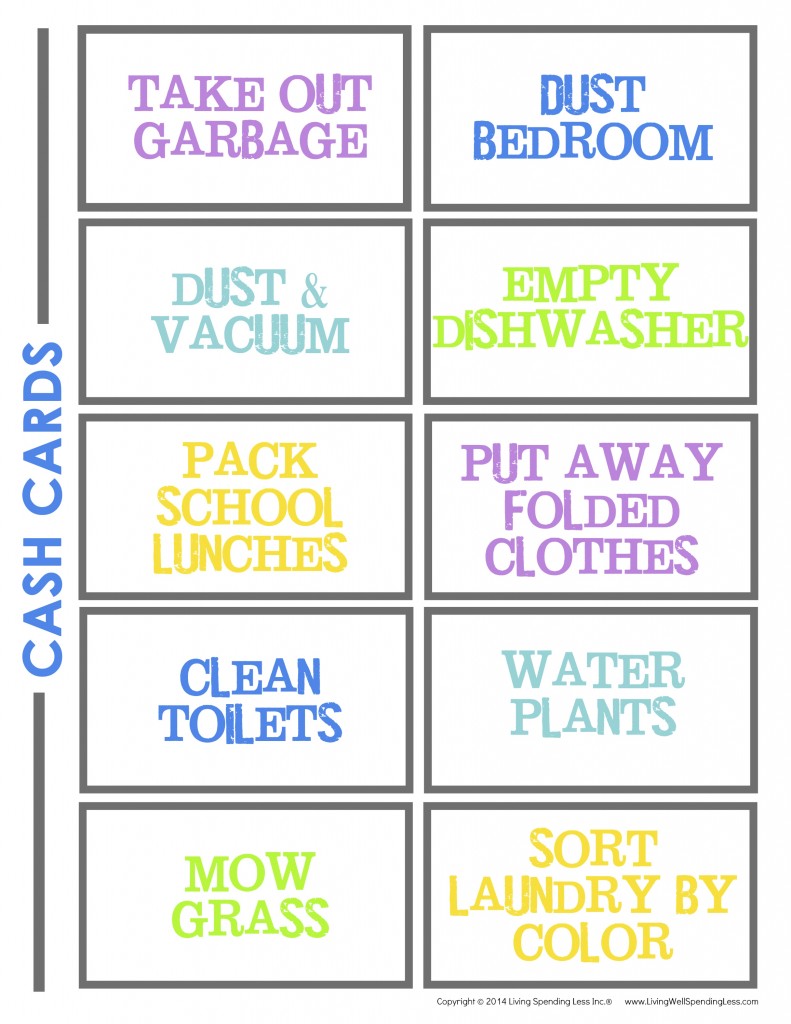 DLTK's Custom Chore Charts