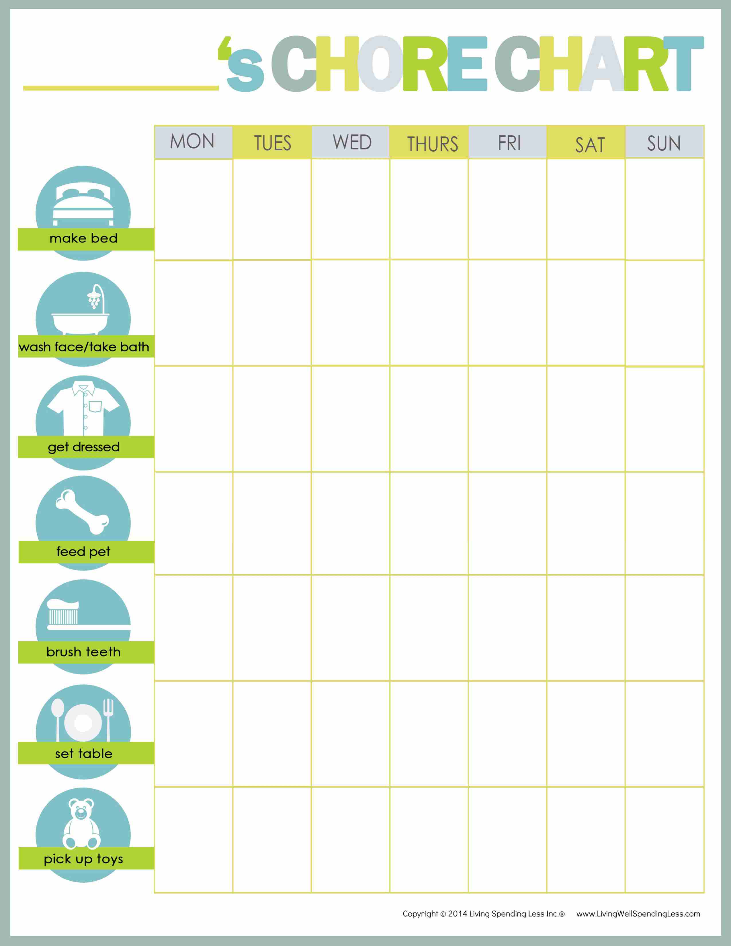 Create a Chore Chart that Works | Free Chore Charts for Kids