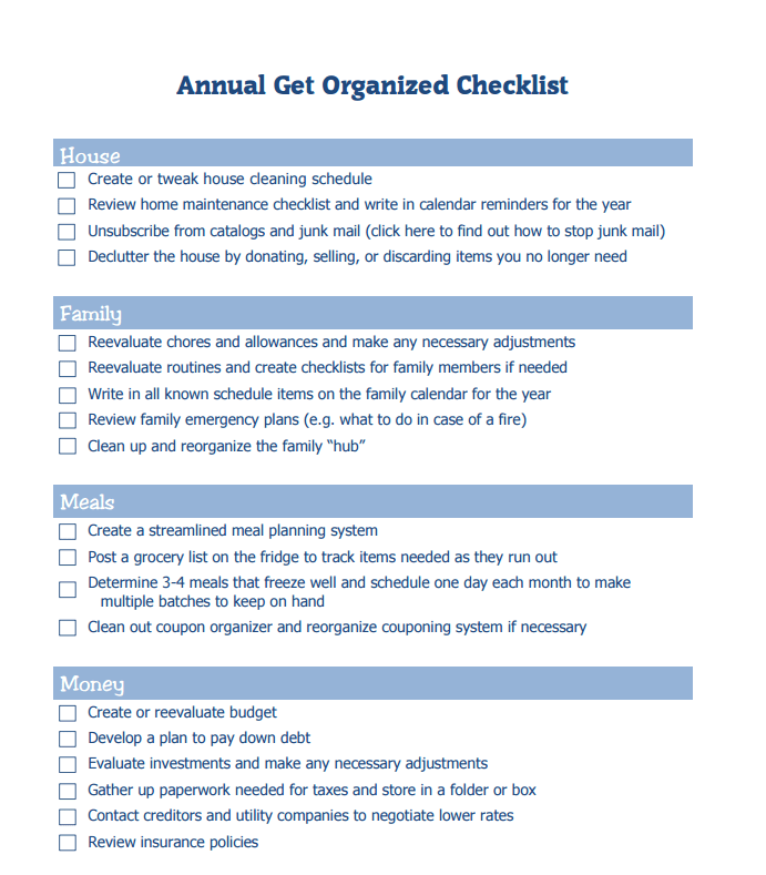 Checklist Templates   Create Printable Checklists with Excel