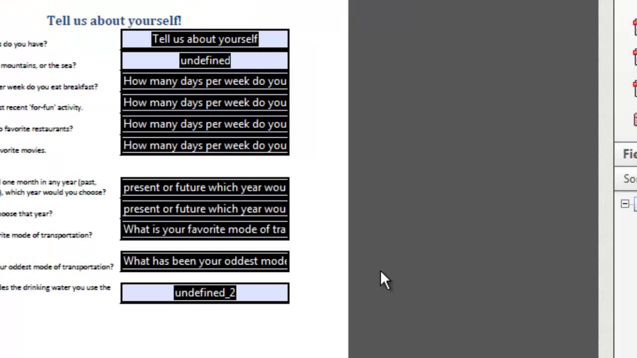 Excel Forms (Part 2)   Create a Fillable and Printable PDF from 