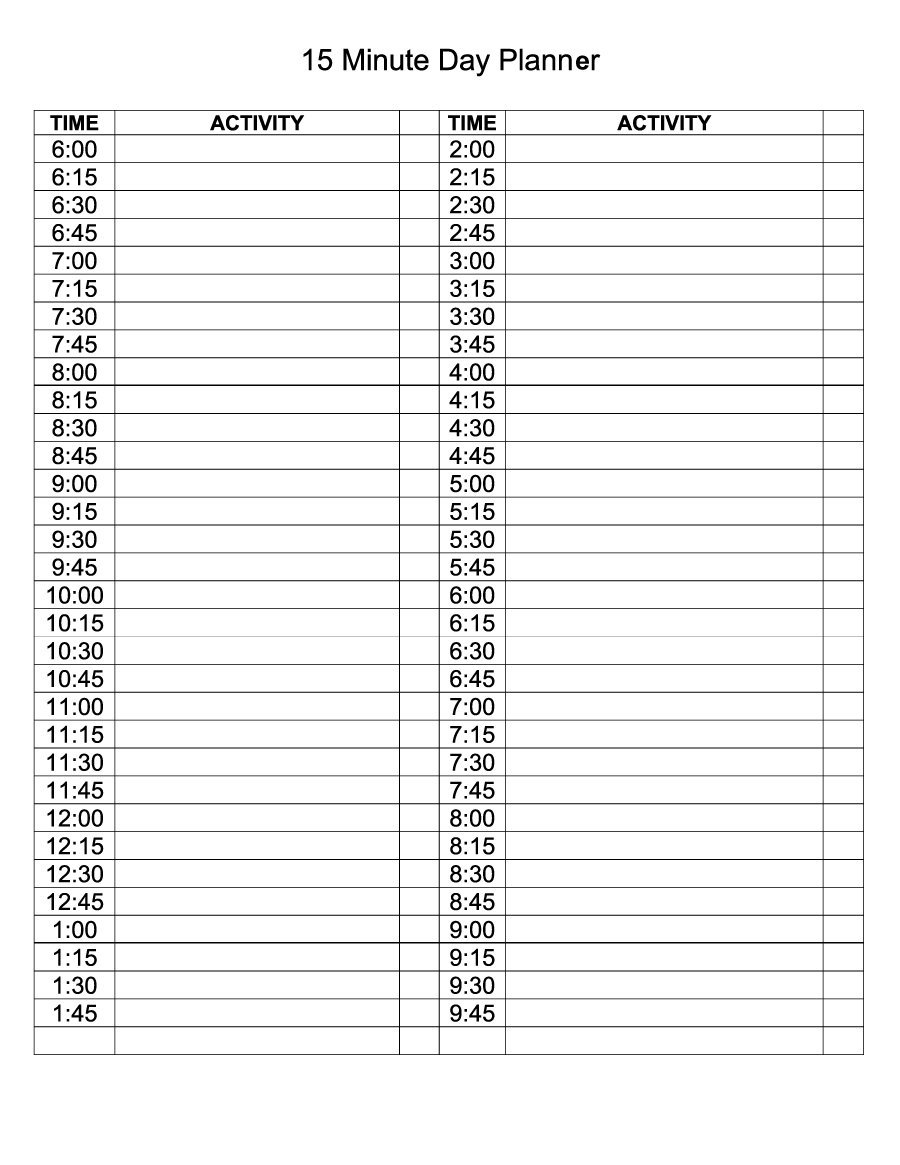 40+ Printable Daily Planner Templates (FREE)   Template Lab