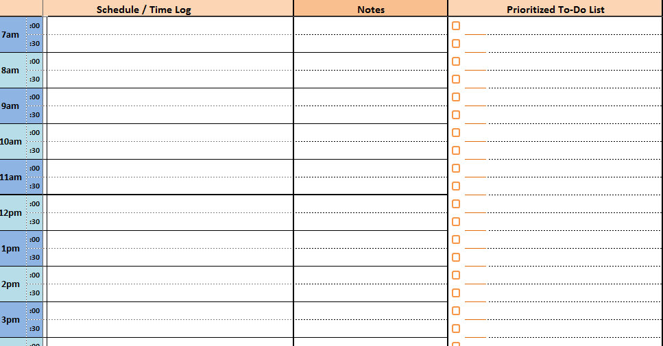 planner with time slots   zrom.tk