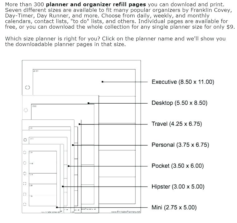Printable Planners