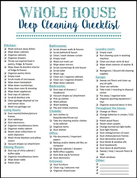 Tips for how to enjoy deep cleaning your house + a free whole 