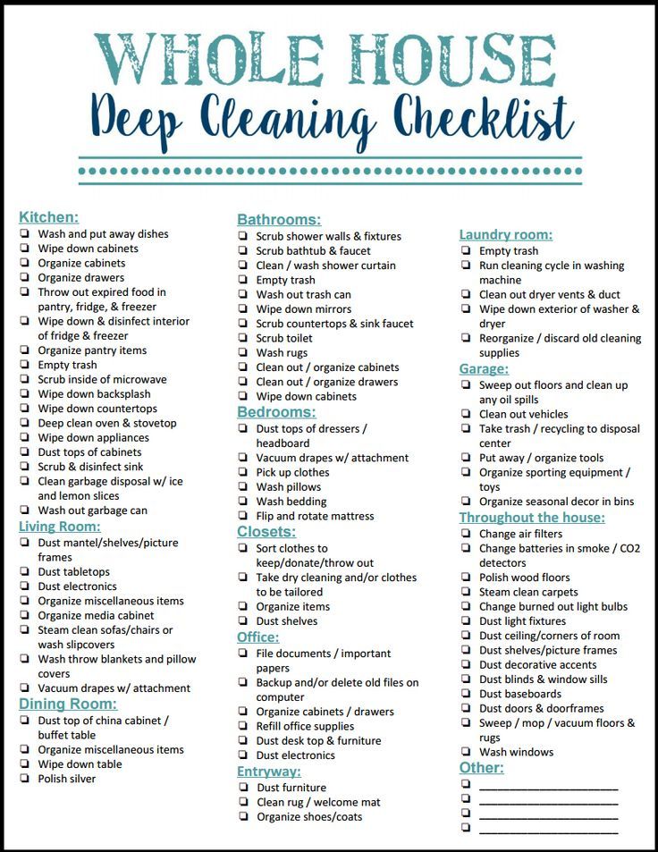 How to Enjoy Deep Cleaning Your House + Free Checklist + Cleaning 