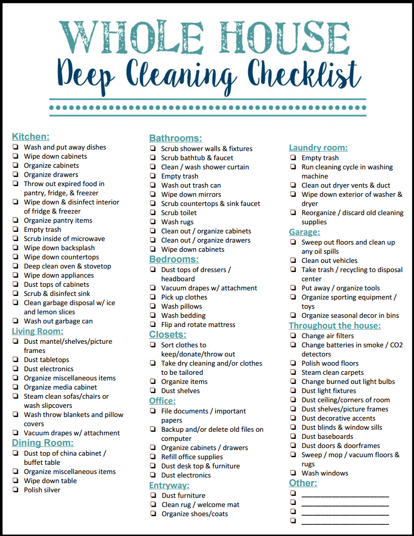 How to Enjoy Deep Cleaning Your House + Free Checklist + Cleaning Kit