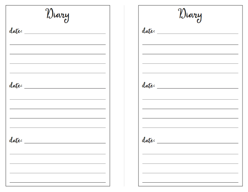 2018 Diary Planner Template   Free Printable Templates