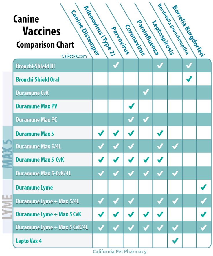 Free Printable Puppy Vaccination Chart