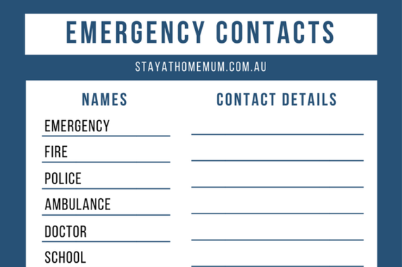 Emergency Contact List