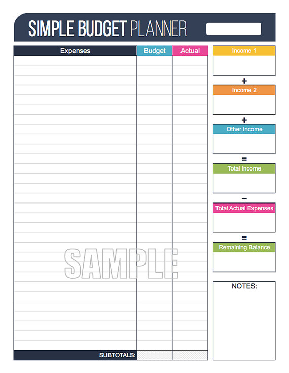 Family Budget Planner   Free Budget Spreadsheet for Excel.