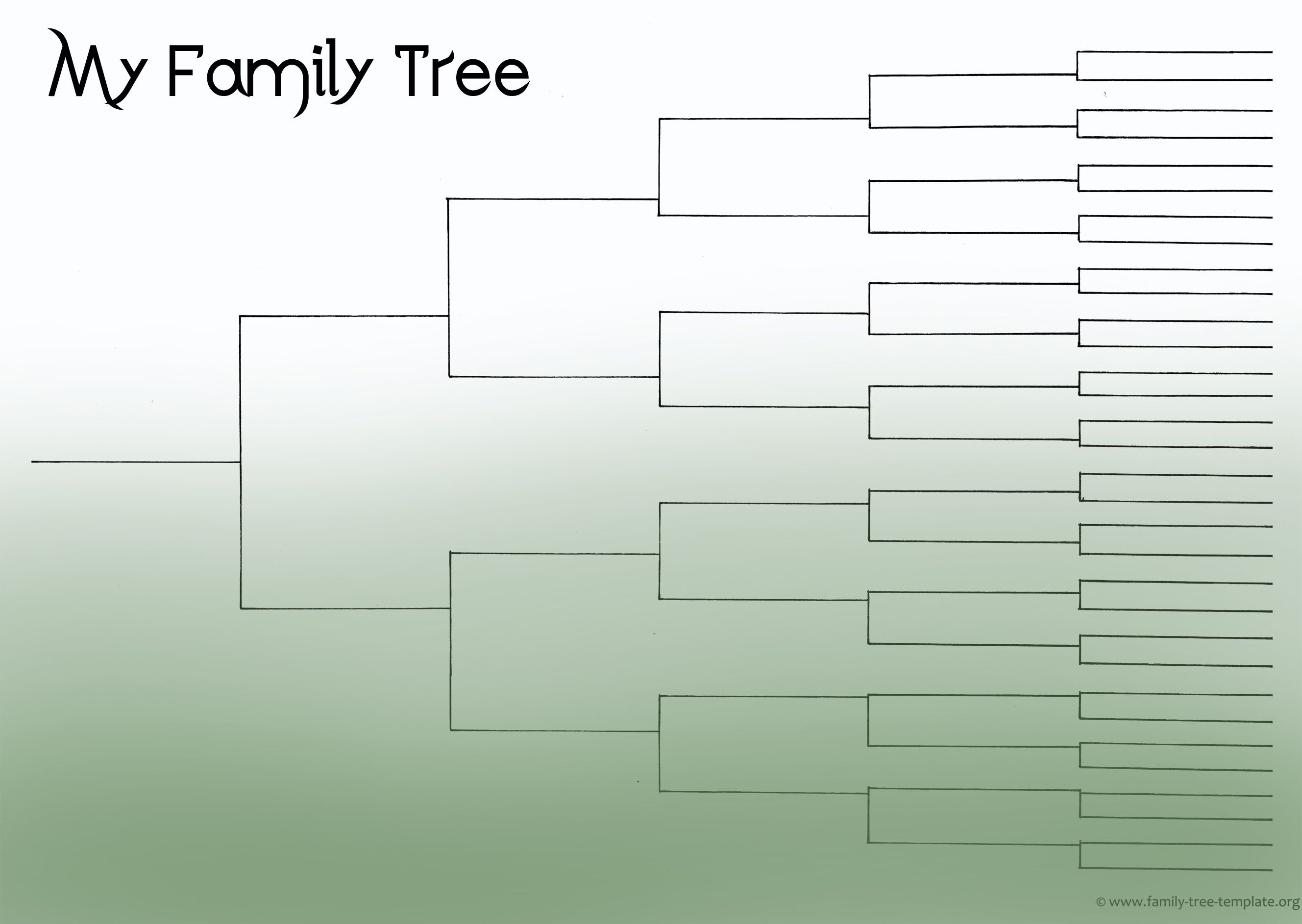 Blank Family Tree Template