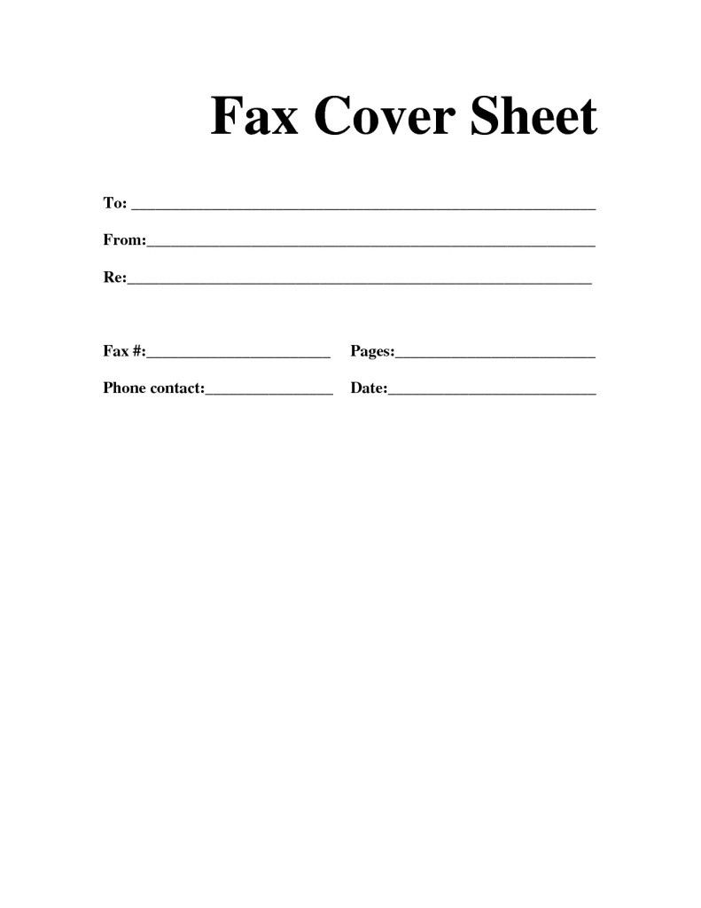 Free Fax Cover Sheet Template   Printable Fax Cover Sheet