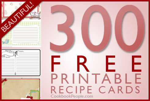 300+ Free Printable Recipe Cards