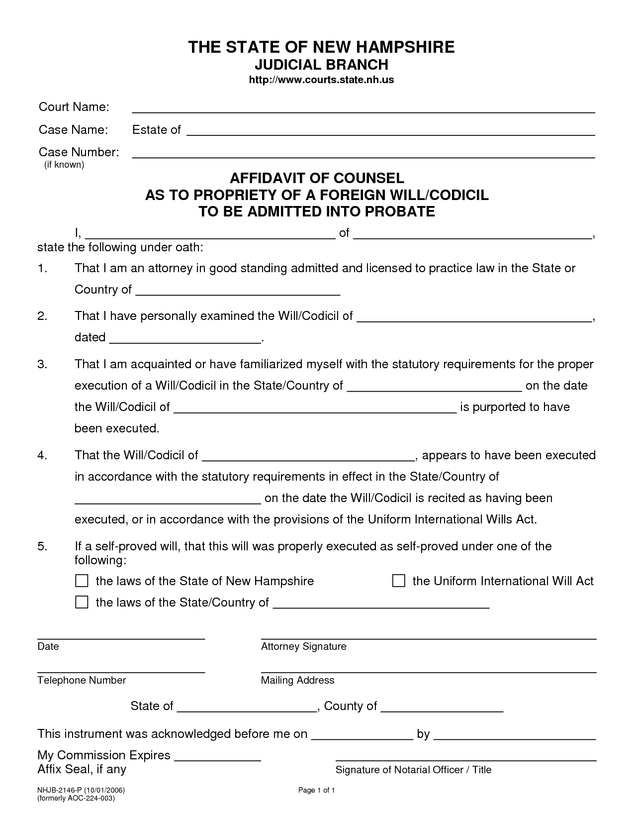 Free Printable Legal Will Forms