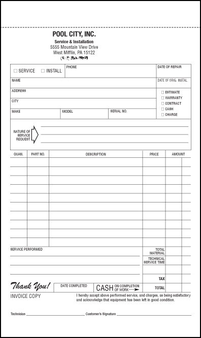 Free Printable Business Forms Form (GENERIC)