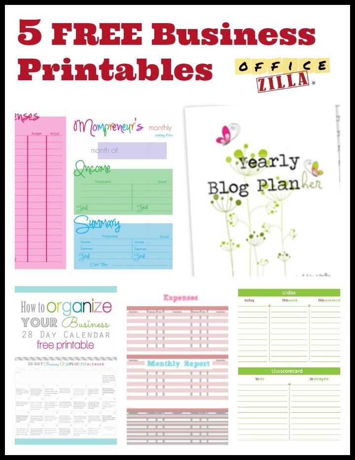 5 Free Small Business Forms | Free Printables | Pinterest 