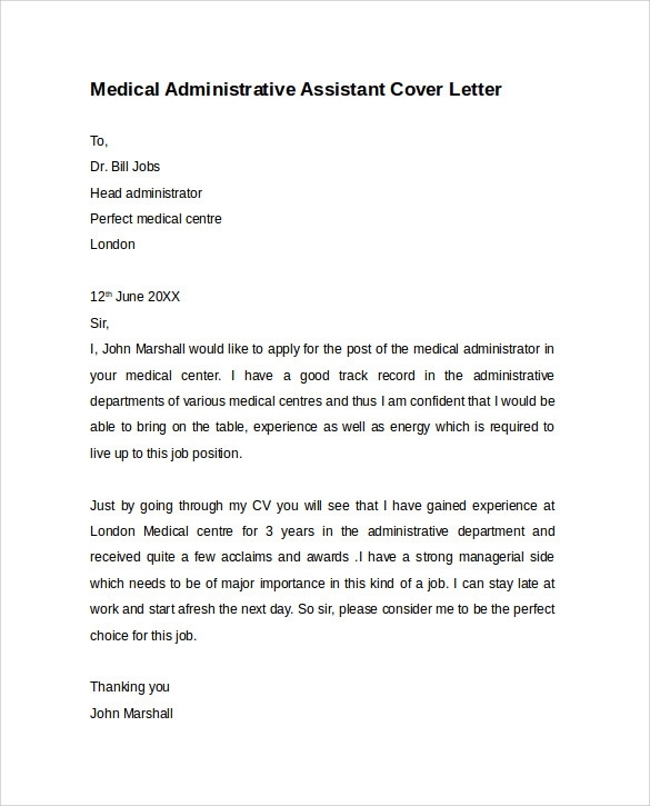 Free Cover Letter Template   Fill Online, Printable, Fillable 