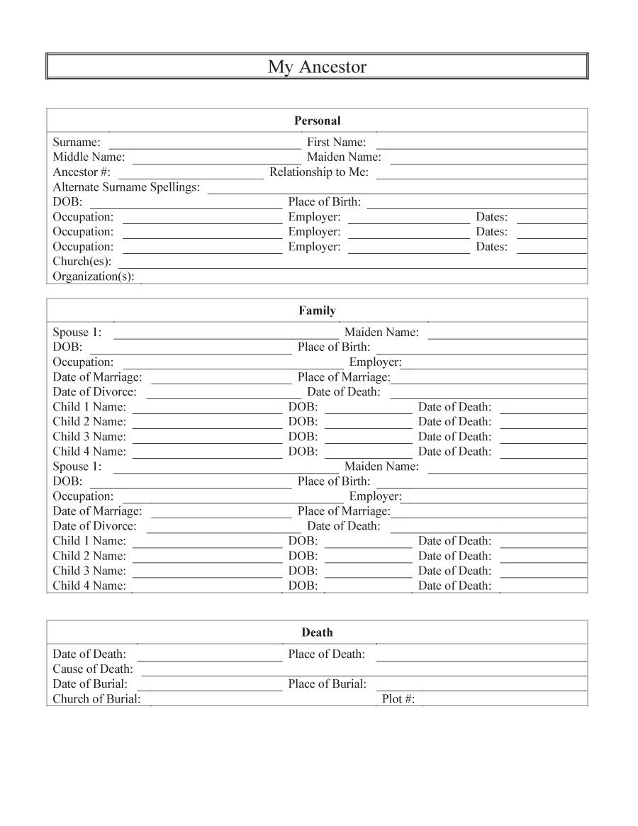 Family Tree Lesson Plans: Large tree templates for designing a 