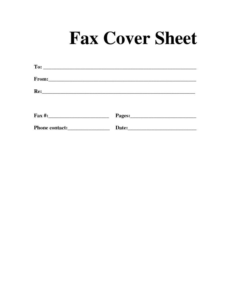 Free Fax Cover Sheet Template Download | This Site Provides 