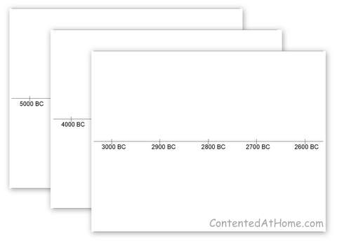 Free Printable Timeline Notebook Pages | Contented at Home