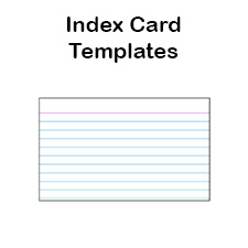 Printable Index Card Templates: 3x5 and 4x6 Blank PDFs