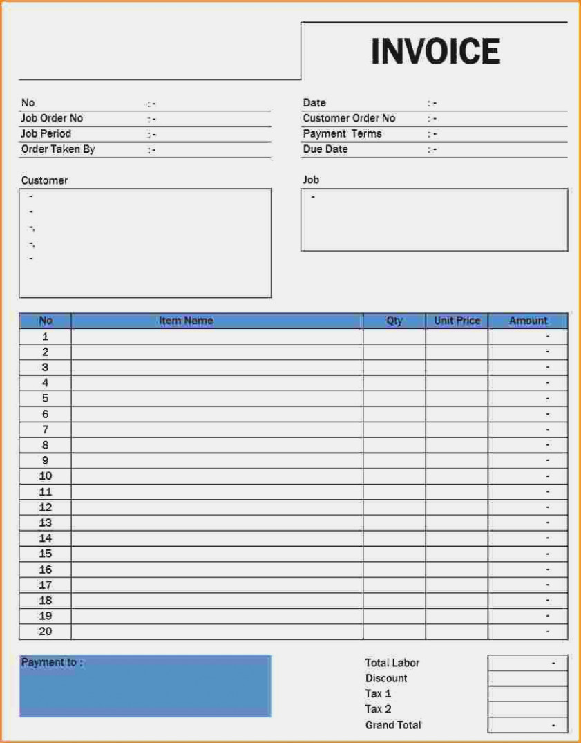 Free Printable Invoice Maker - Printable Templates