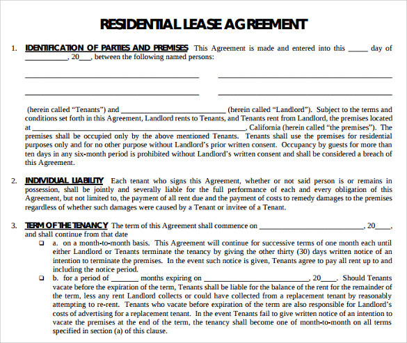 Basic Rental Agreement In A Word Document For Free