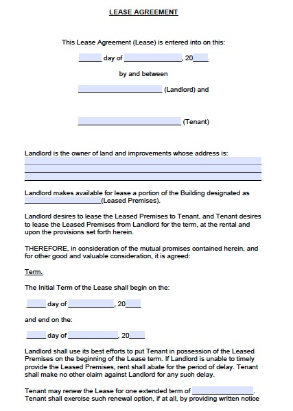 sample lease agreement colorado sample lease agreement 9 free 