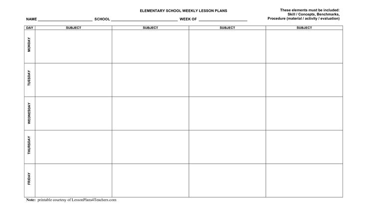 blank lesson plan templates for teachers free lesson plans 
