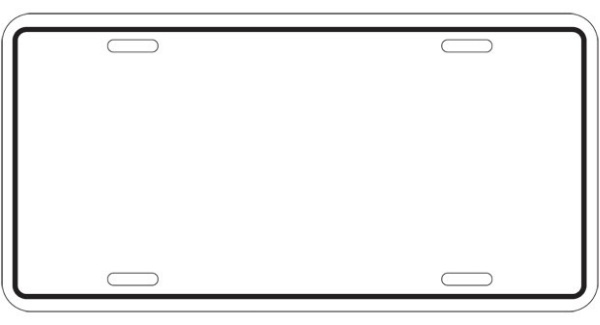 number plate template printable