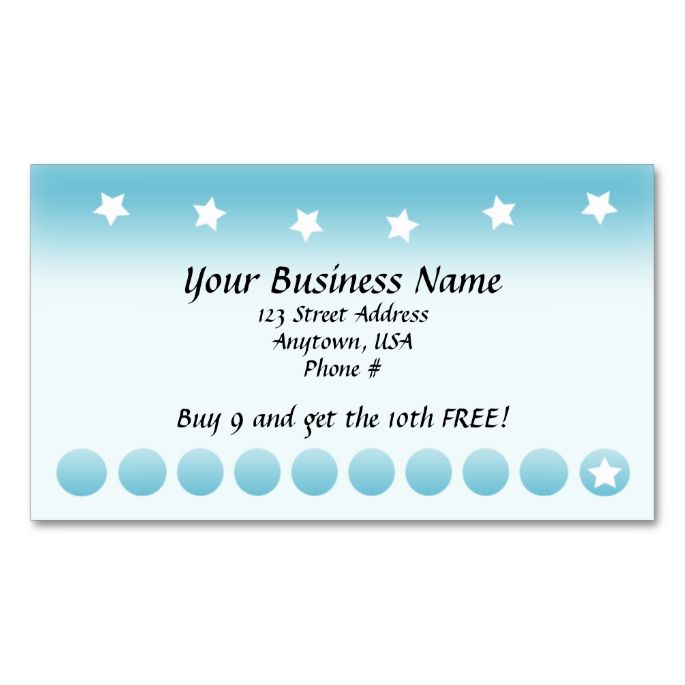 free business loyalty card template card template free printable 