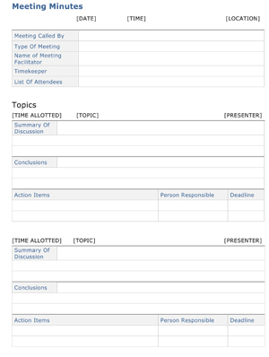 Meeting Minutes Template   Sample Meeting Minutes Format | 8ws 