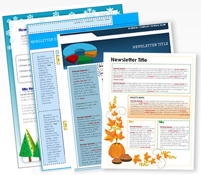 WordDraw.  Free Printable Newsletter Templates