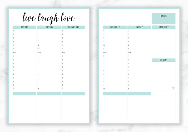 Free Printable Planner Templates 13   laurapo dol nick